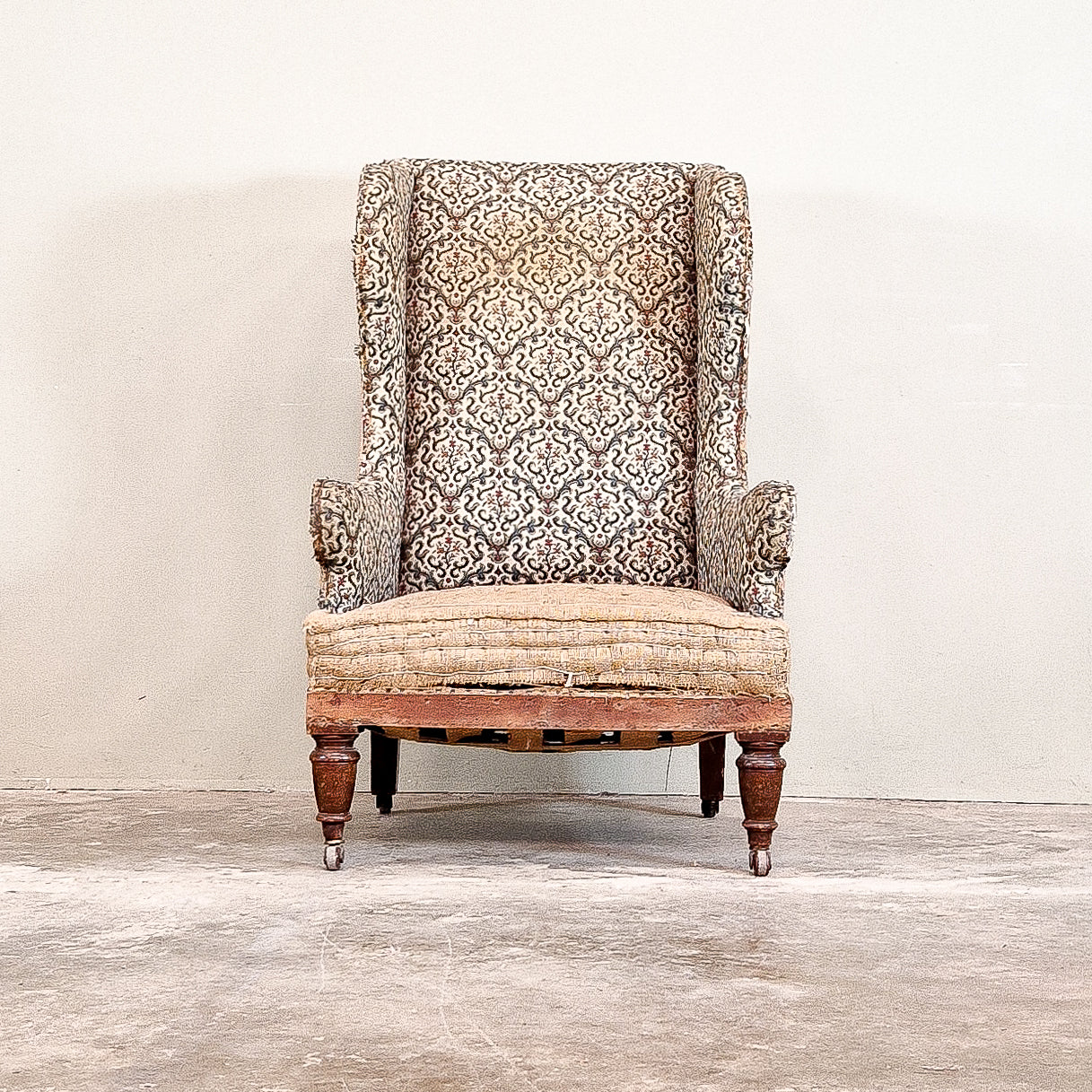 C013a Late 19th Century Wing Chair
