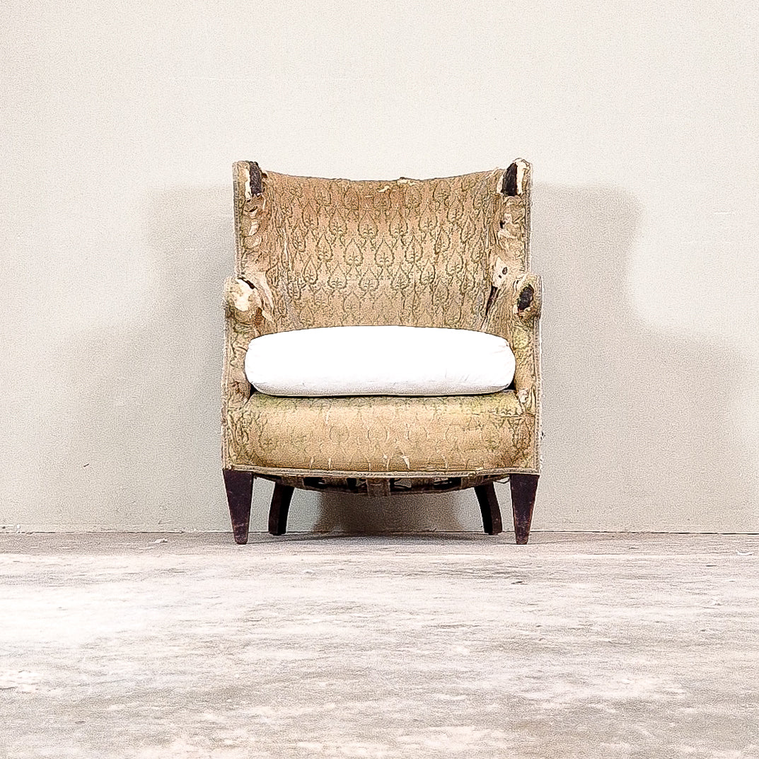 C012a An Edwardian Winged Armchair
