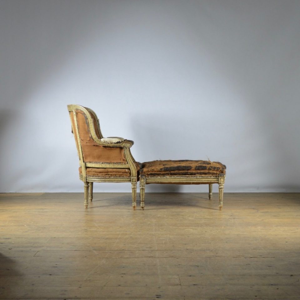 French Painted Duchesse Brisee Chair