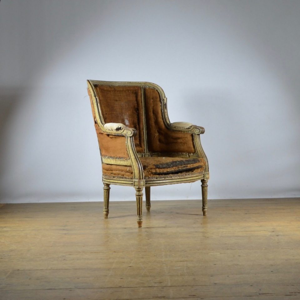 French Painted Duchesse Brisee Chair