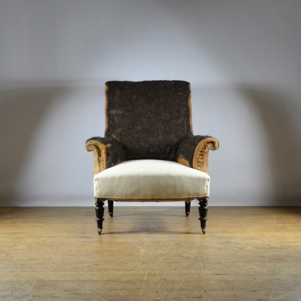 Pair of French Fauteuils, full reupholstery Inc.