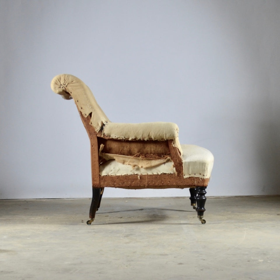 Pair of Fauteuil, Full Reupholstery Inc.