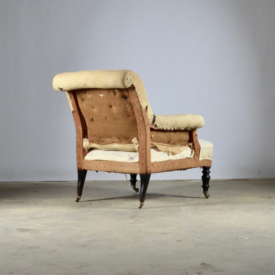 Pair of Fauteuil, Full Reupholstery Inc.