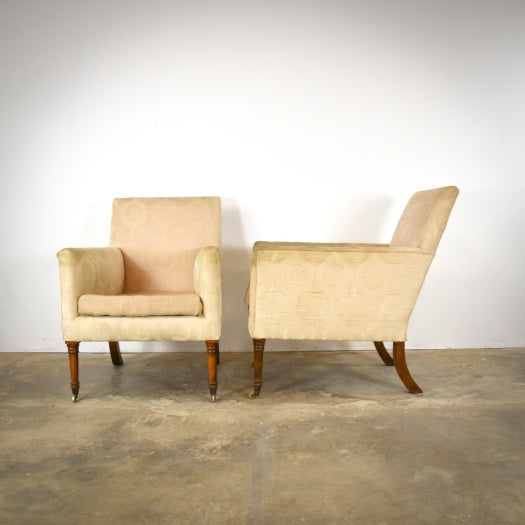 Pair of Deep Seated Library Chairs