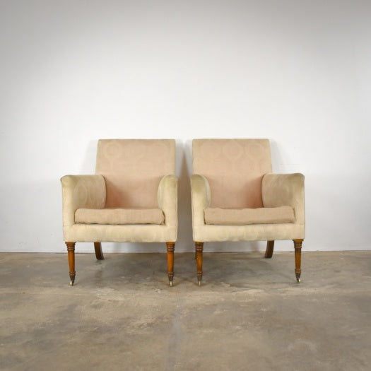 Pair of Deep Seated Library Chairs