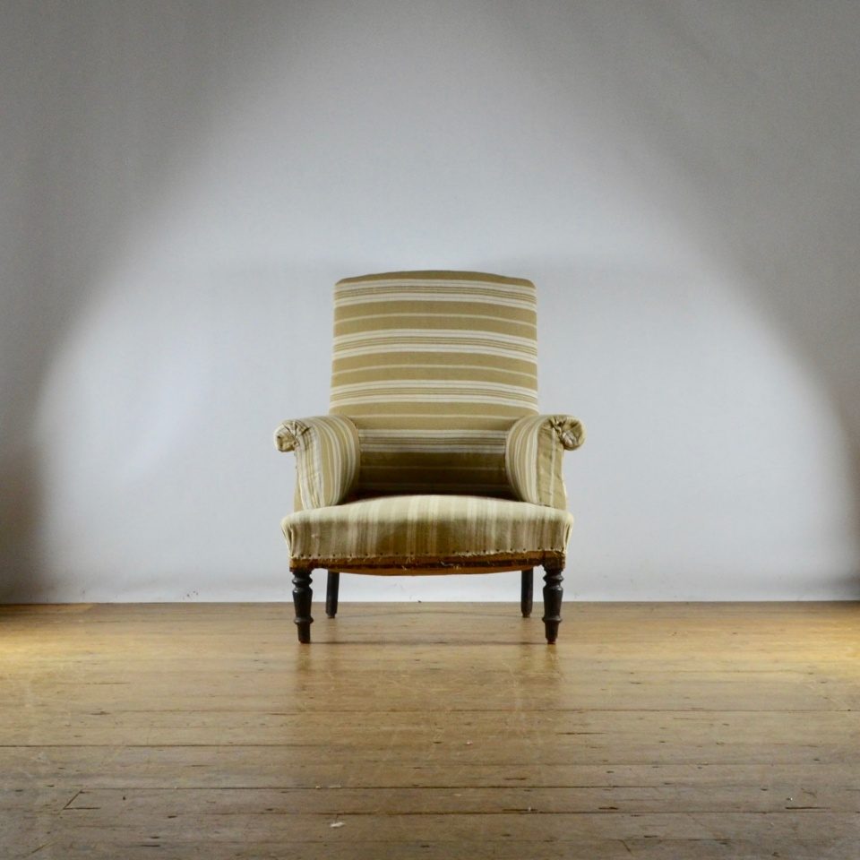 French Fauteuil, Full Reupholstery Inc.