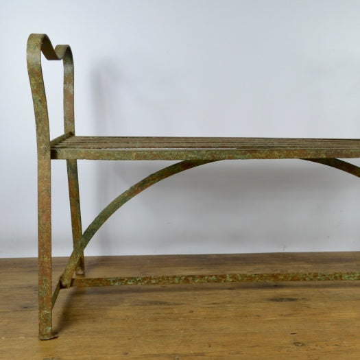 Strapwork Metal Garden Seat / Stool