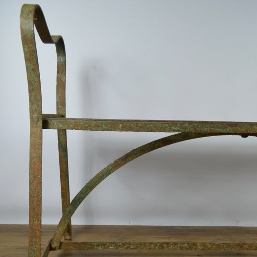 Strapwork Metal Garden Seat / Stool