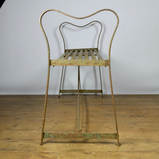 Strapwork Metal Garden Seat / Stool