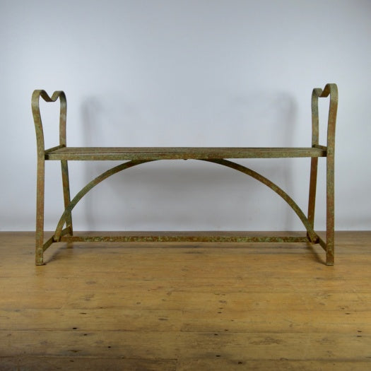 Strapwork Metal Garden Seat / Stool