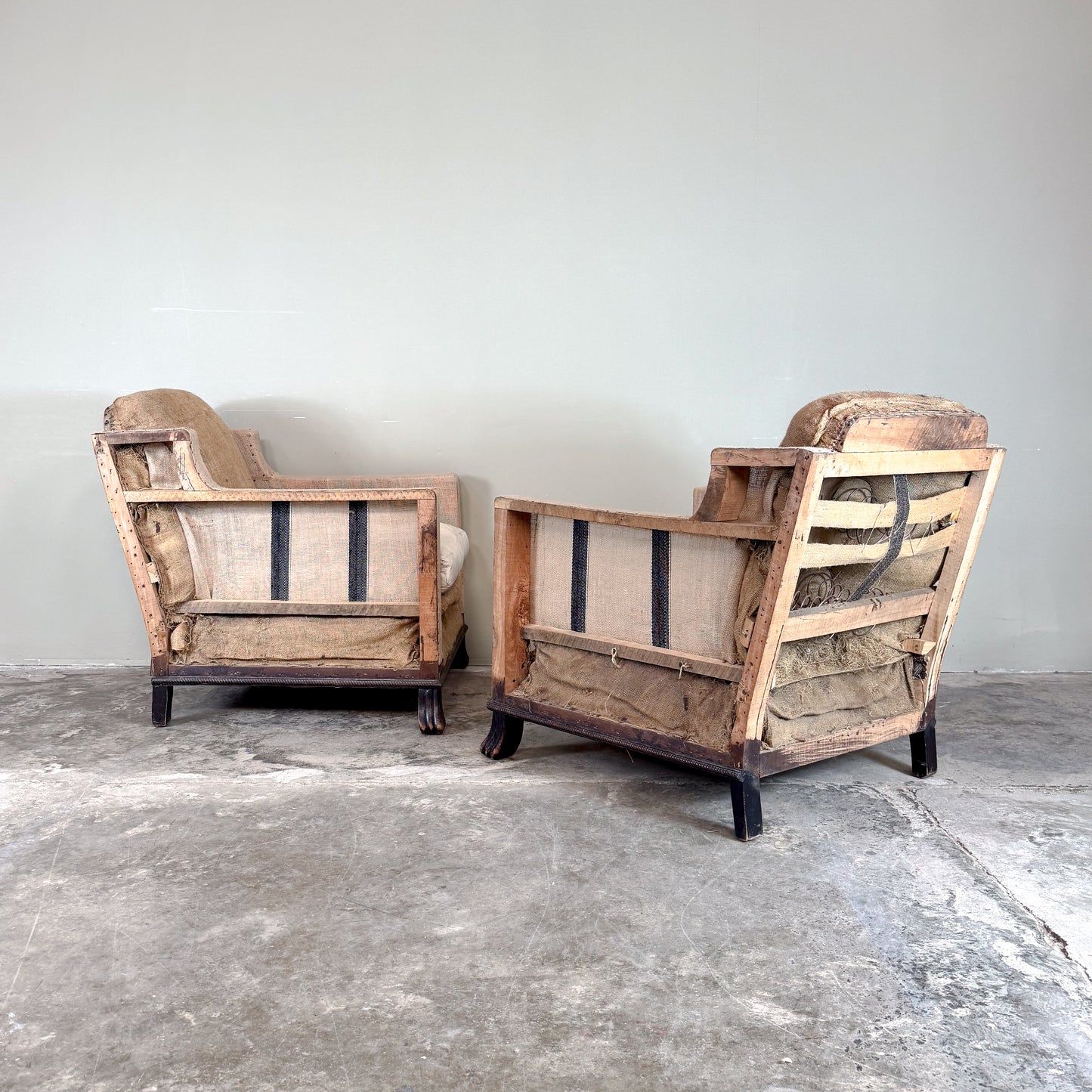 C023a Pair of 1920s French Armchairs