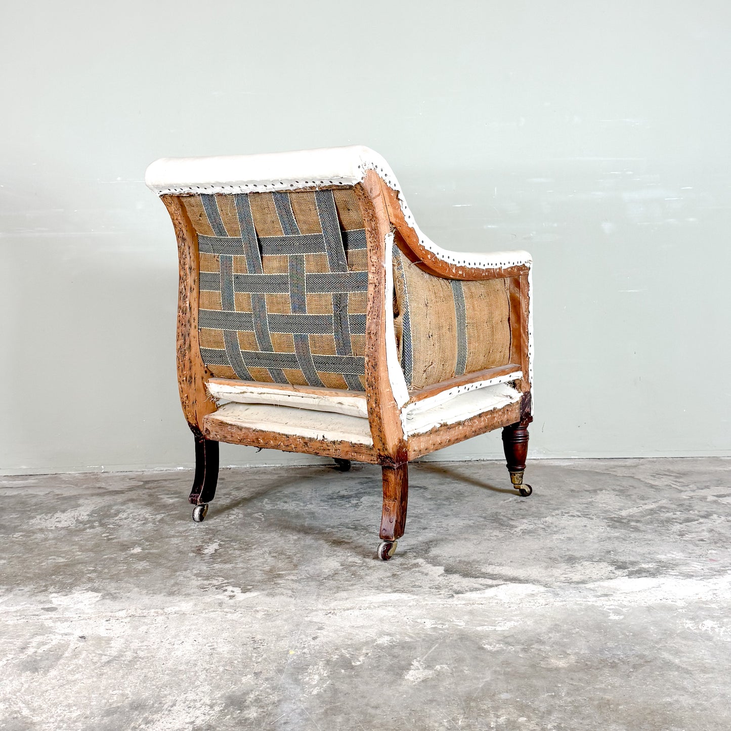 C1316 English Regency Library Chair