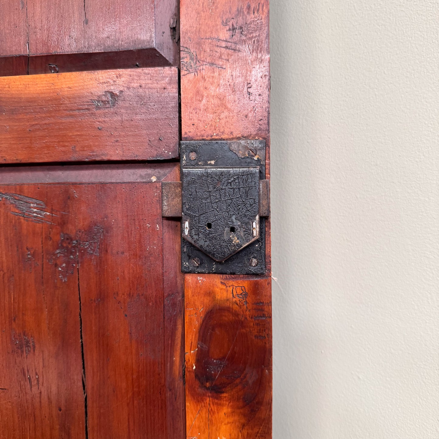 1124 Yew Wood Corner Cupboard