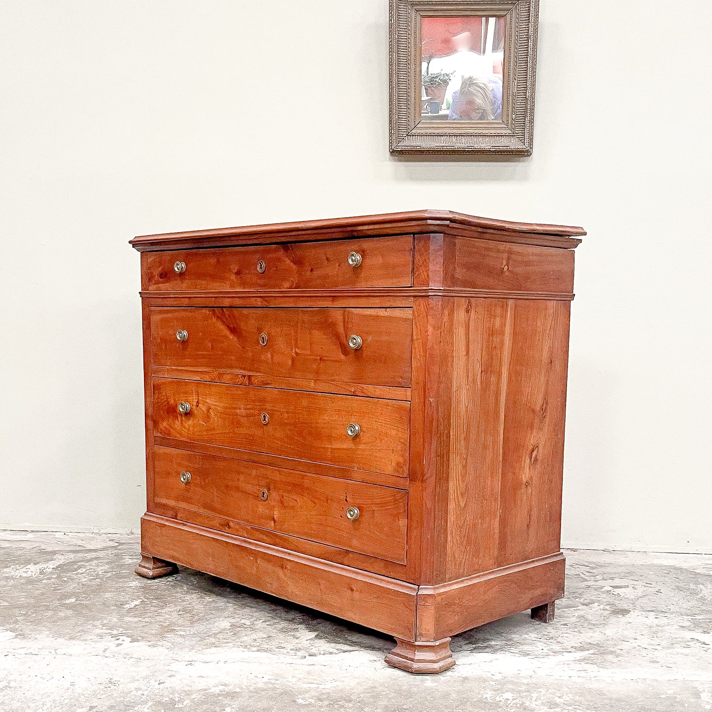 1082 19th Century French Cherrywood Commode