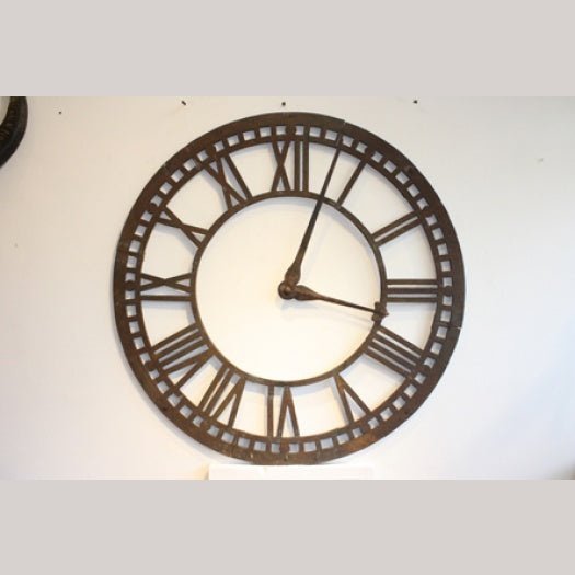 Highly decorative 19th century cast iron clock face