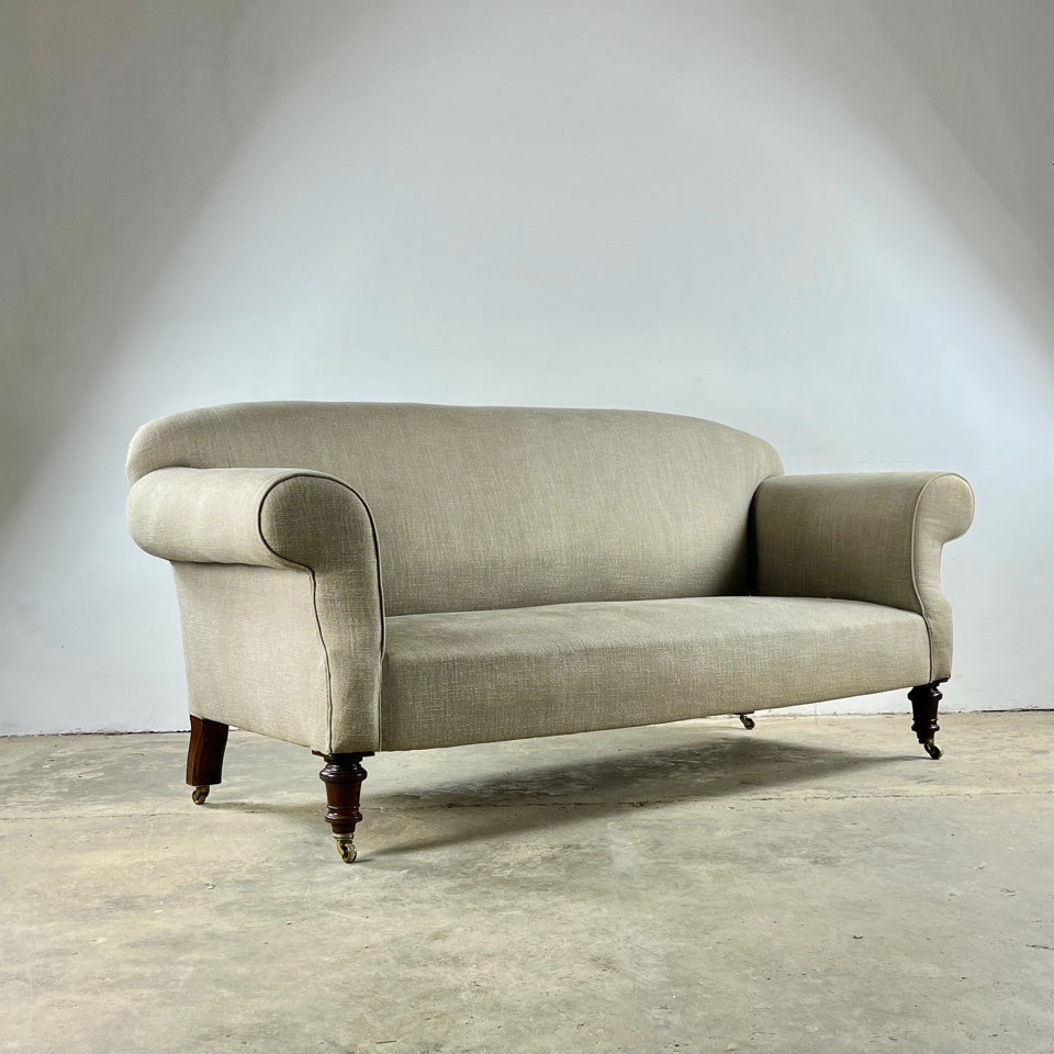 19th Century Scroll Arm Sofa