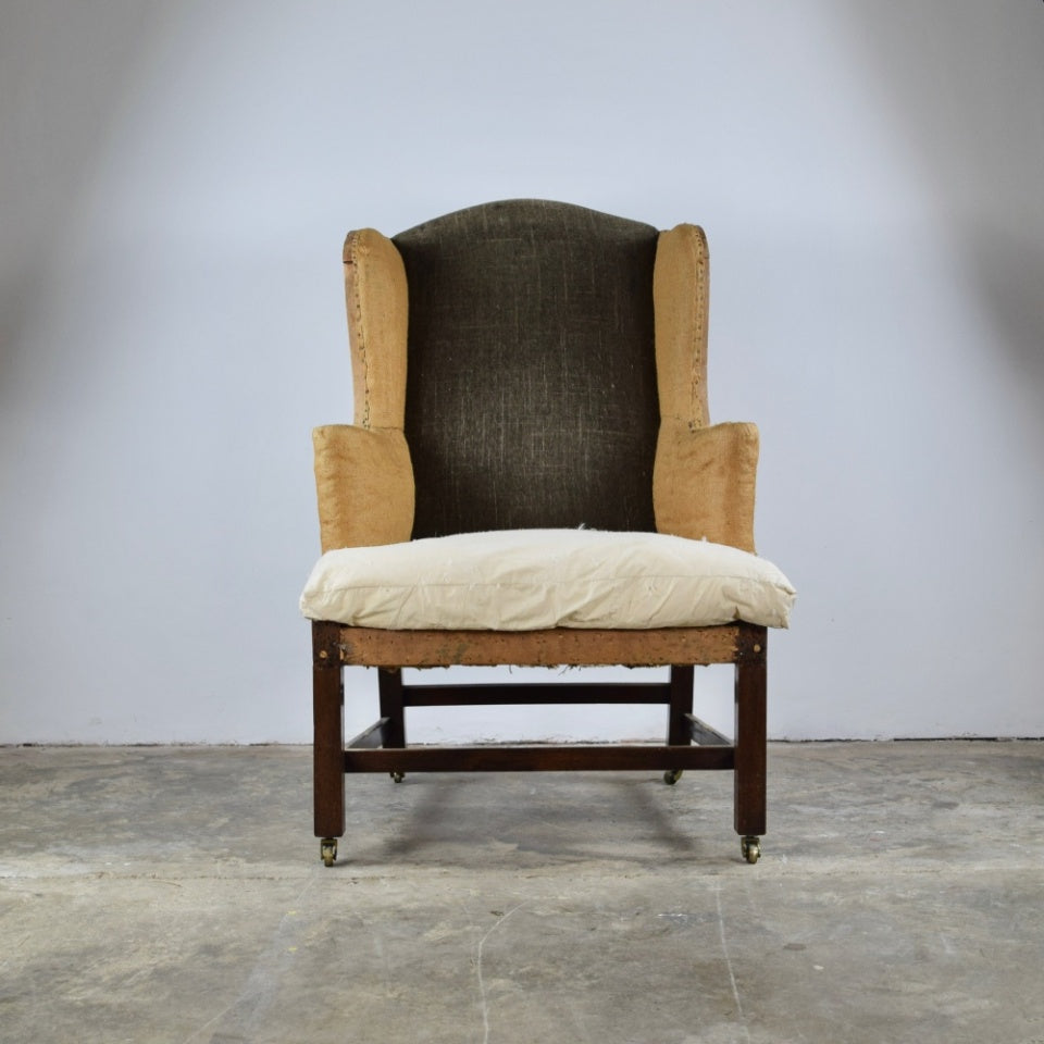 Mahogany Wing Chair