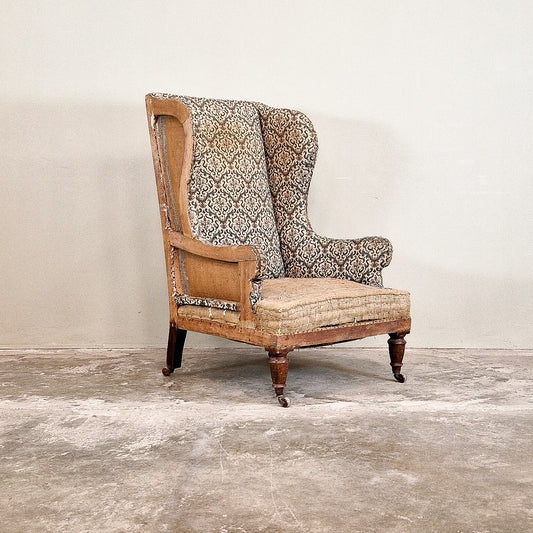 C013a Late 19th Century Wing Chair