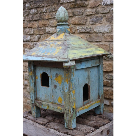 Very decorative painted birdhouse