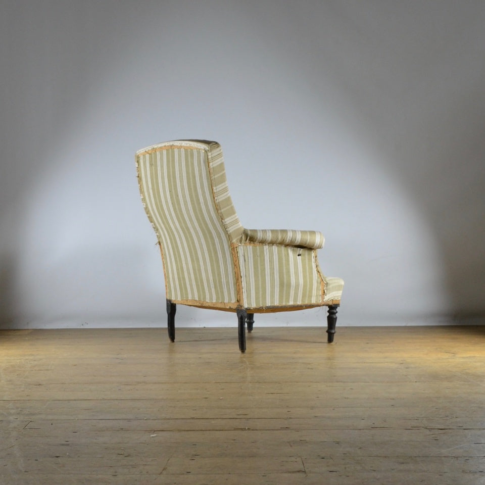 French Fauteuil, full reupholstery included