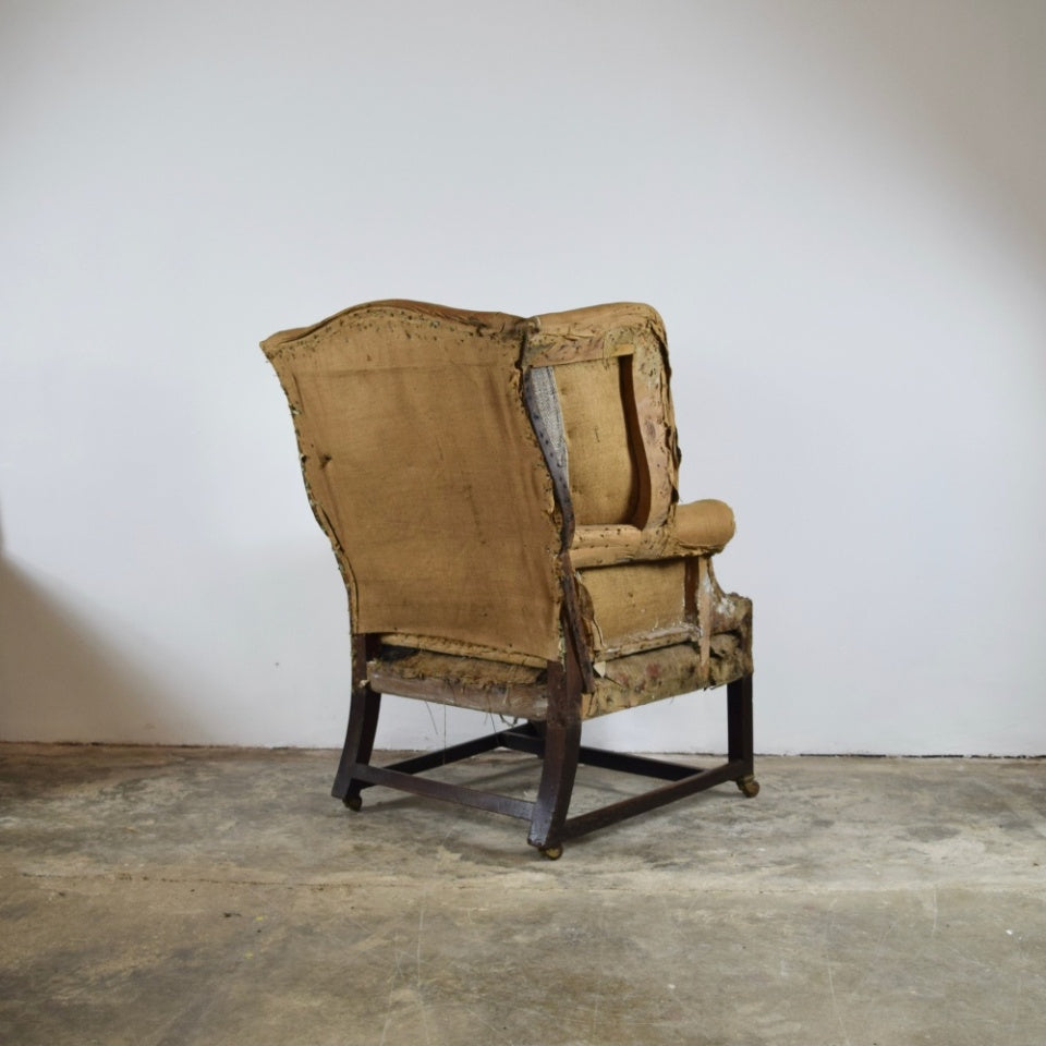 Mahogany English Wing Chair