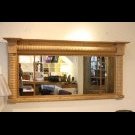 Large Regency pine overmantel mirror