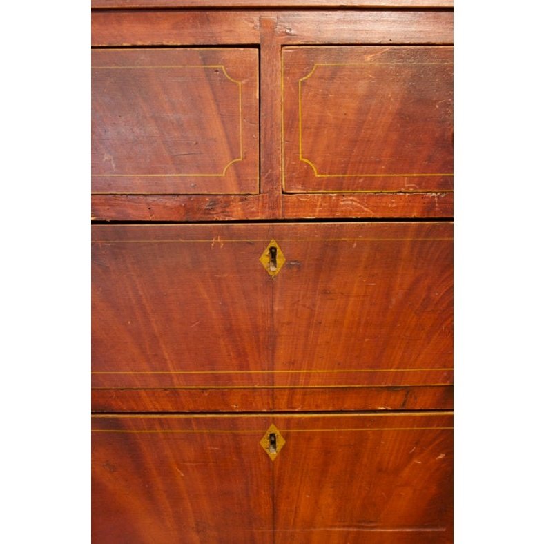 Very charming 19th century English painted chest of drawers