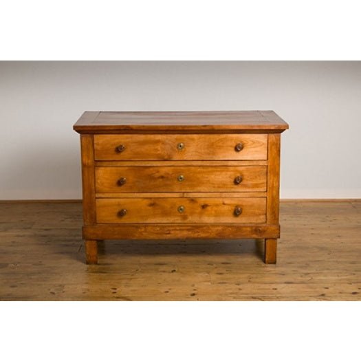 19th century French fruitwood chest of drawers