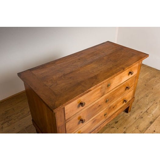 19th century French fruitwood chest of drawers