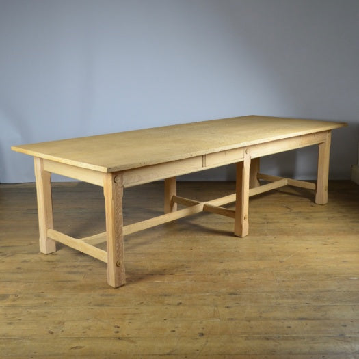 Large Oak Refectory Table