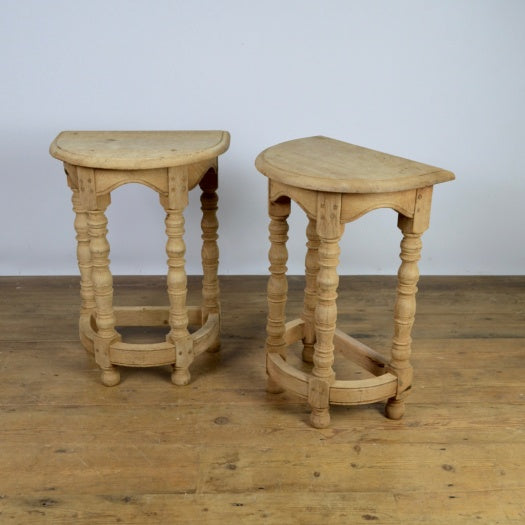 Pair of French Oak Side Tables