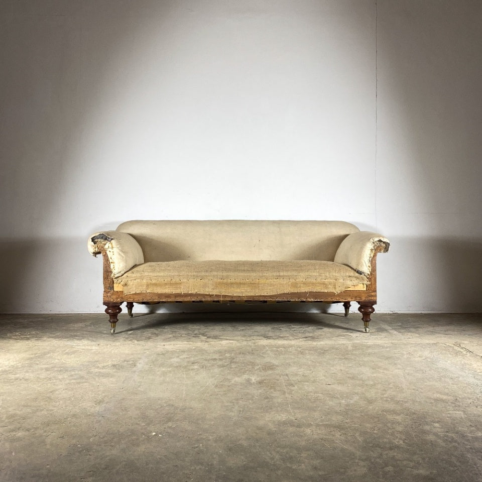 19th Century Scroll Arm Sofa