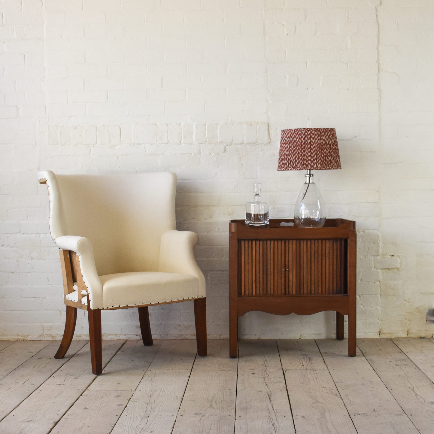 Mahogany Tray Top Commode