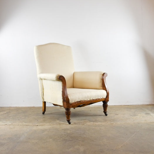 Large Late Regency English Library Chair