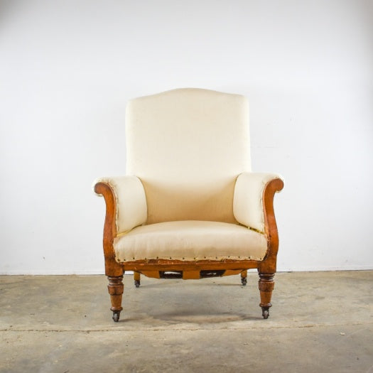 Large Late Regency English Library Chair