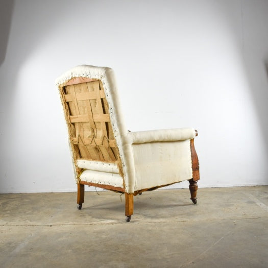 Large Late Regency English Library Chair