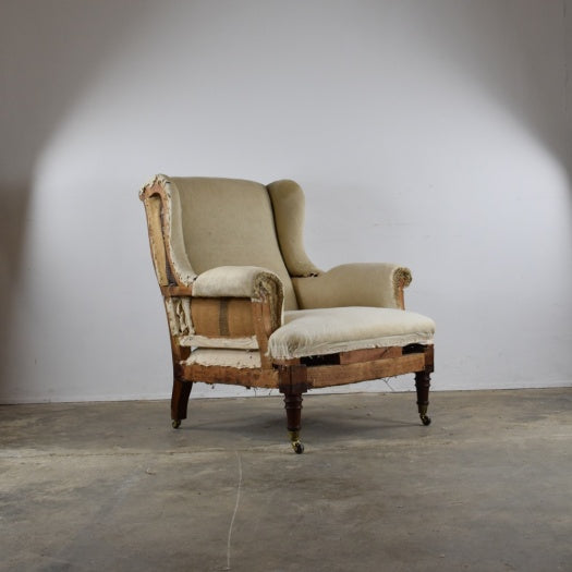 Late 19th Century Winged Armchair