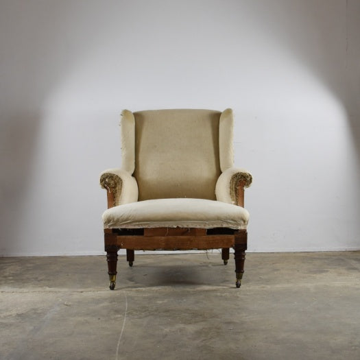 Late 19th Century Winged Armchair