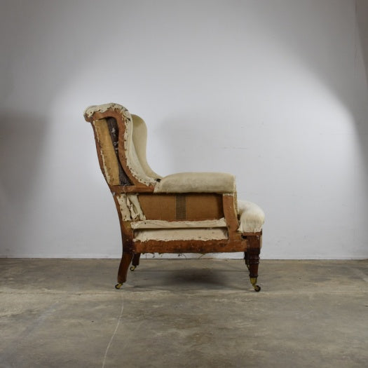 Late 19th Century Winged Armchair