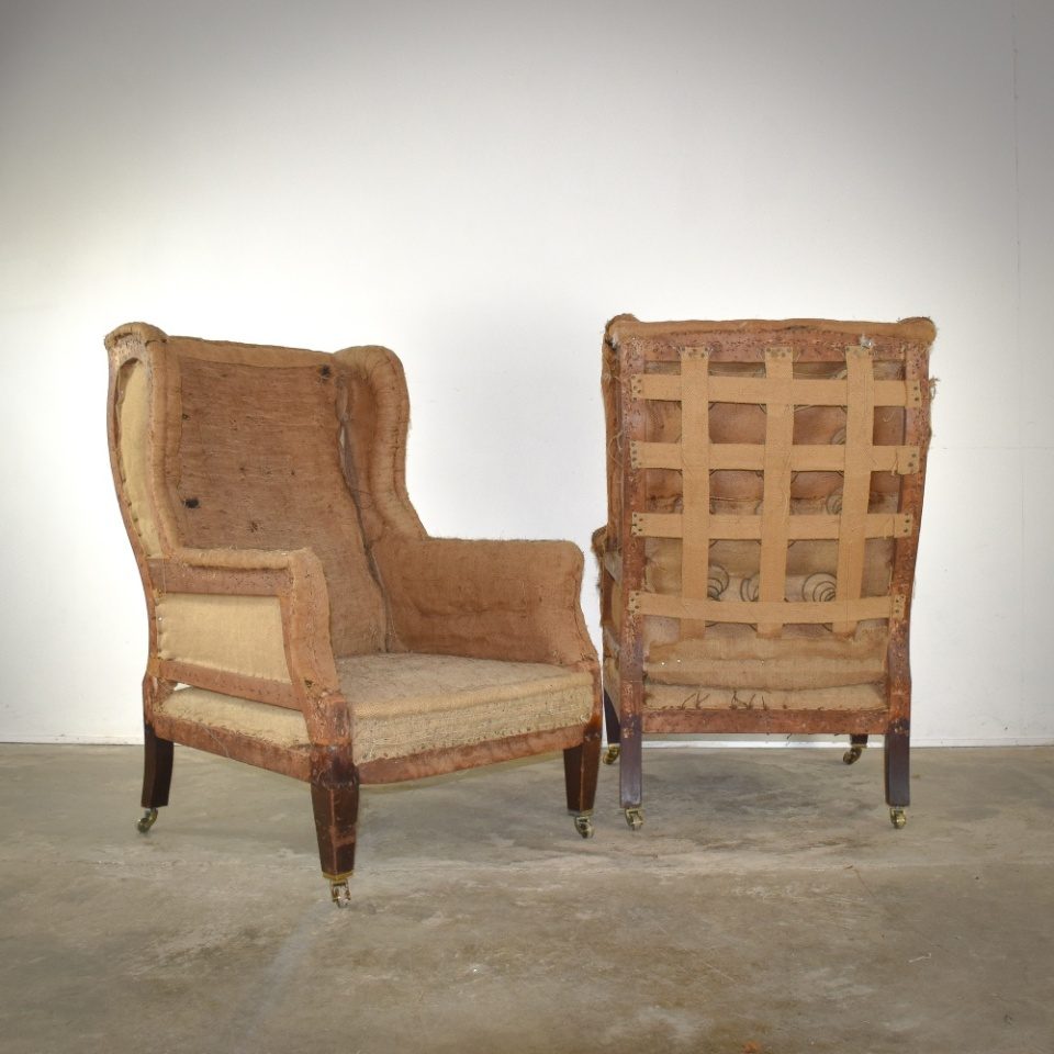 Pair of Winged Armchairs