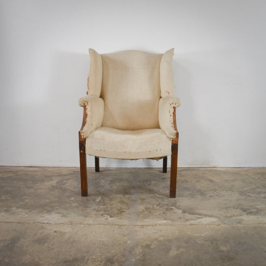 Saddle Seat Wing Chair