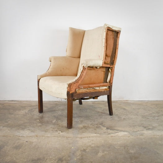 Saddle Seat Wing Chair