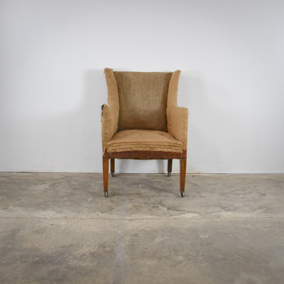 Edwardian English Wing Chair