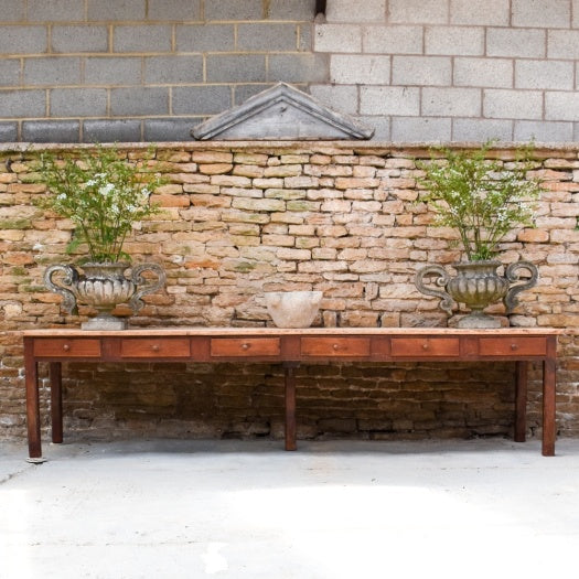 Pair of Weathered Urns