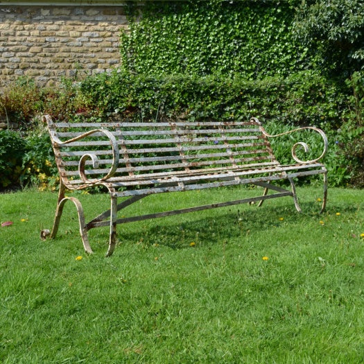 Large Iron Garden Bench