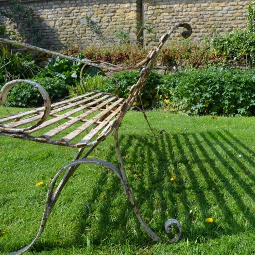 Large Iron Garden Bench