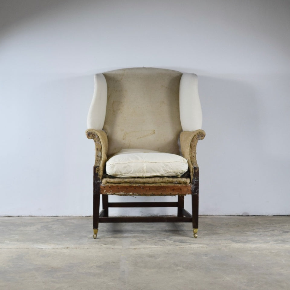 19th Century English Wing Chair