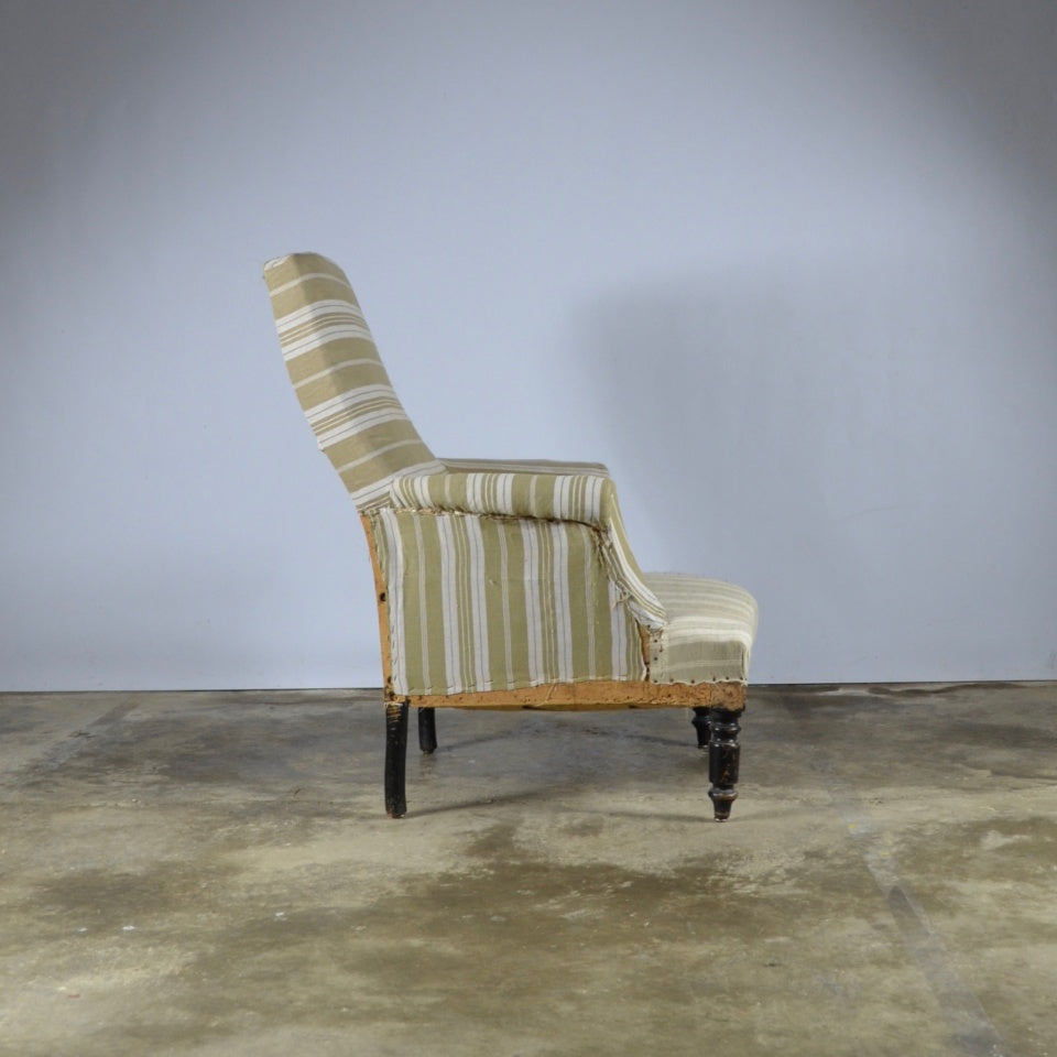 French Fauteuil, full reupholstery included