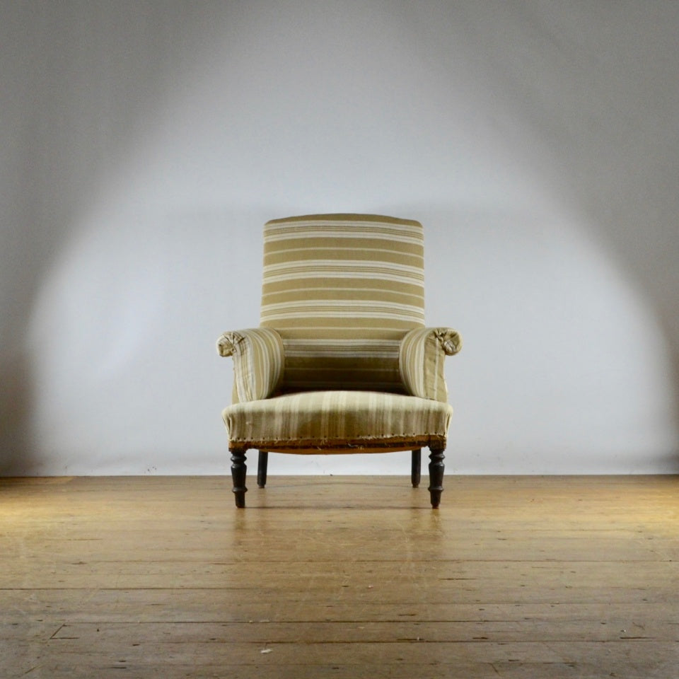 French Fauteuil, full reupholstery included