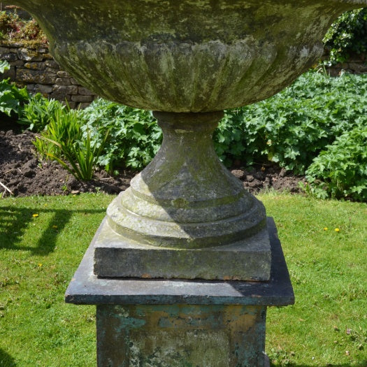 PAIR OF LARGE 19TH CENTURY TERRACOTTA URNS